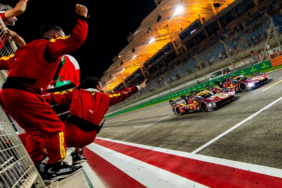 #51 Ferrari AF Corse Ferrari 499P: Alessandro Pier Guidi, James Calado, Antonio Giovinazzi, #50 Ferrari AF Corse Ferrari 499P: Antonio Fuoco, Miguel Molina, Nicklas Nielsen