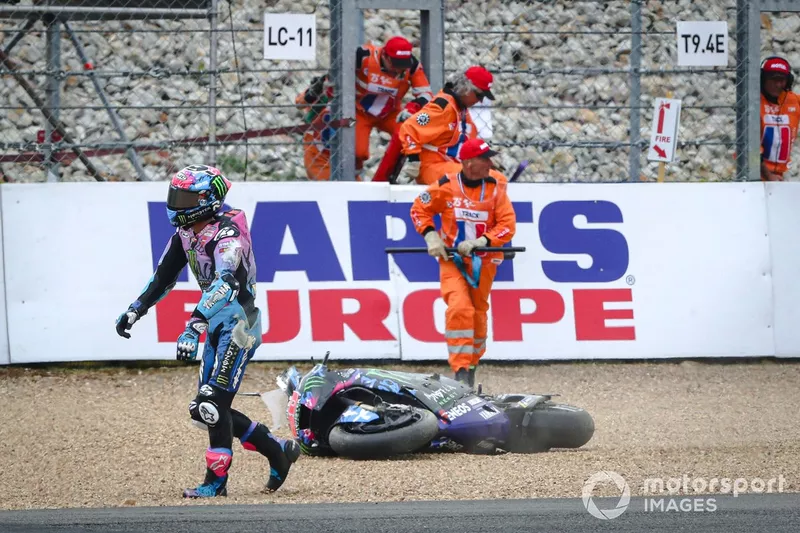 Fabio Quartararo, Yamaha Factory Racing crash
