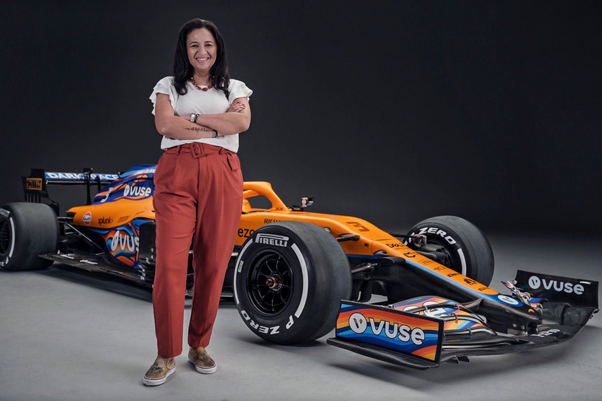 Rabab Tantawy, designer della livrea McLaren MCL35M al GP di AbuDhabi