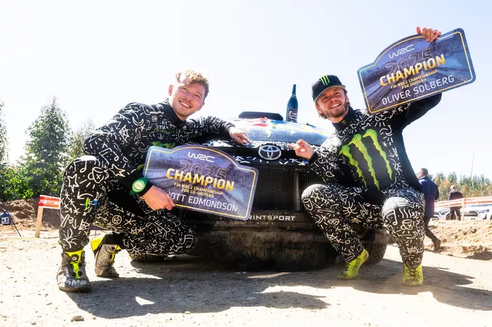 WRC 2 Winner, Oliver Solberg, Elliott Edmondson, Printsport Toyota GR Yaris Rally
