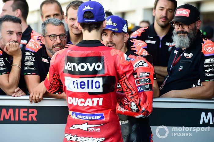 Francesco Bagnaia, equipo Ducati, Maverick Vinales, Aprilia Racing Team
