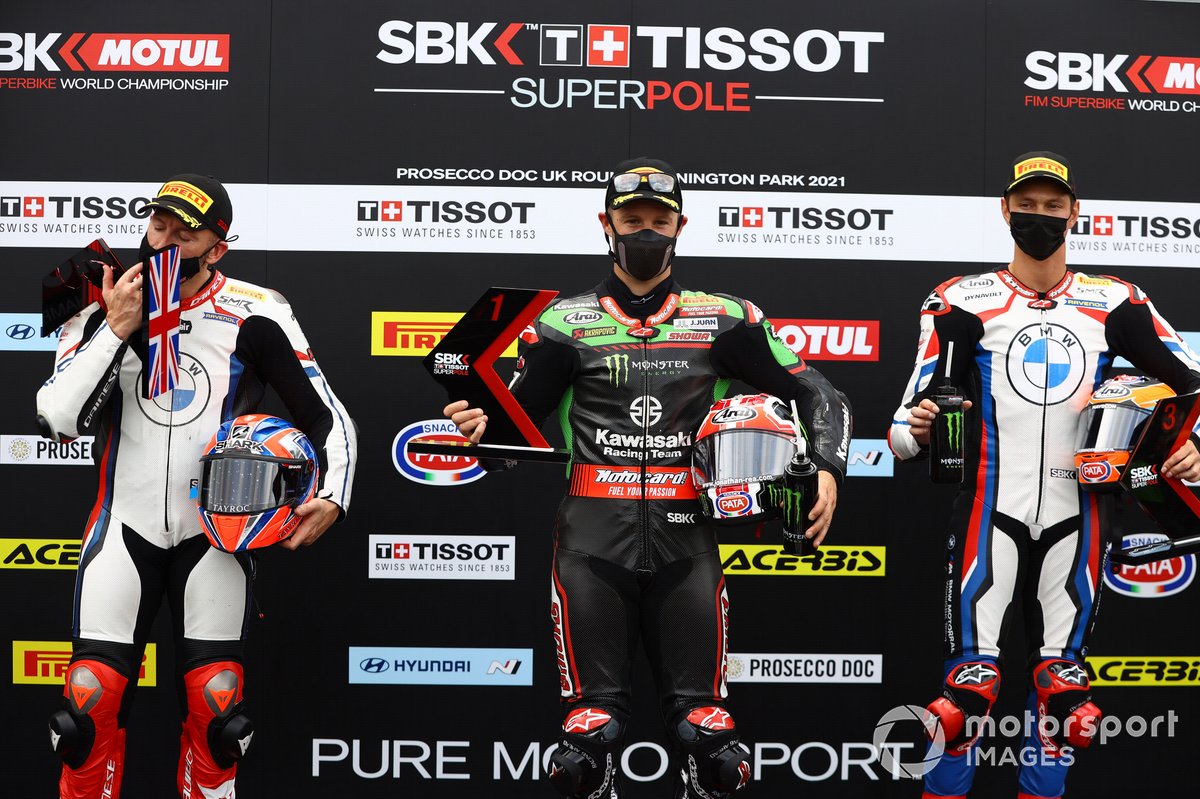 Tom Sykes, BMW Motorrad WorldSBK Team, Jonathan Rea, Kawasaki Racing Team WorldSBK, Michael van der Mark, BMW Motorrad WorldSBK Team