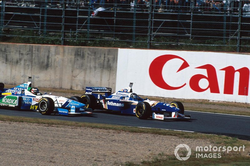 Gerhard Berger, Benetton, Damon Hill, Williams, al GP del Giappone del 1996