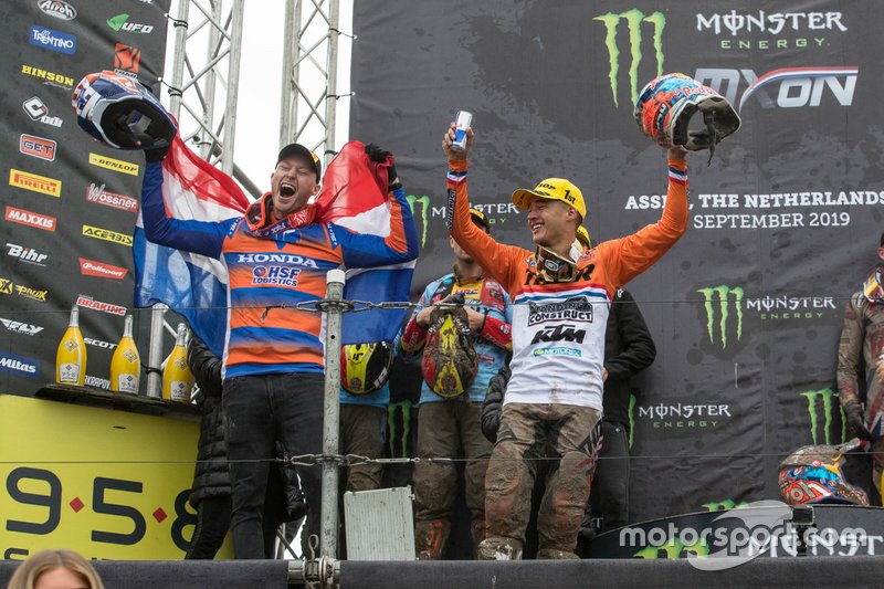 Calvin Vlaanderen e Glenn Coldenhoff, TeamNL, sul podio
