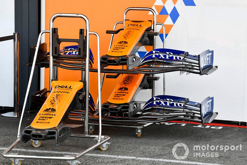 L'aileron avant de la McLaren MCL34