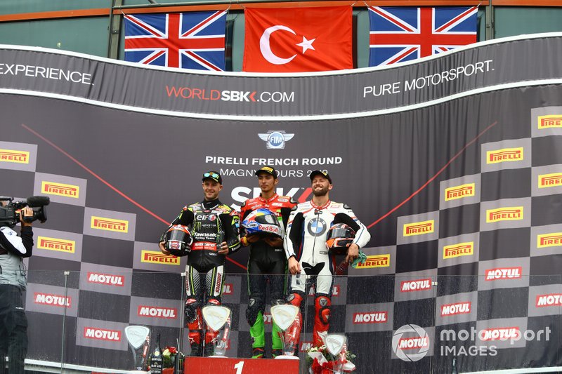 Jonathan Rea, Kawasaki Racing Team, Toprak Razgatlioglu, Turkish Puccetti Racing, Tom Sykes, BMW Motorrad WorldSBK Team