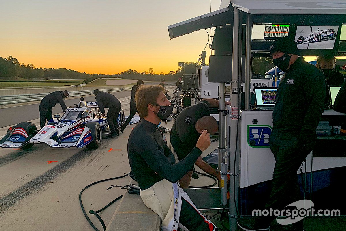 Antonio Felix da Costa, Rahal Letterman Lanigan Racing probando su Honda Indycar