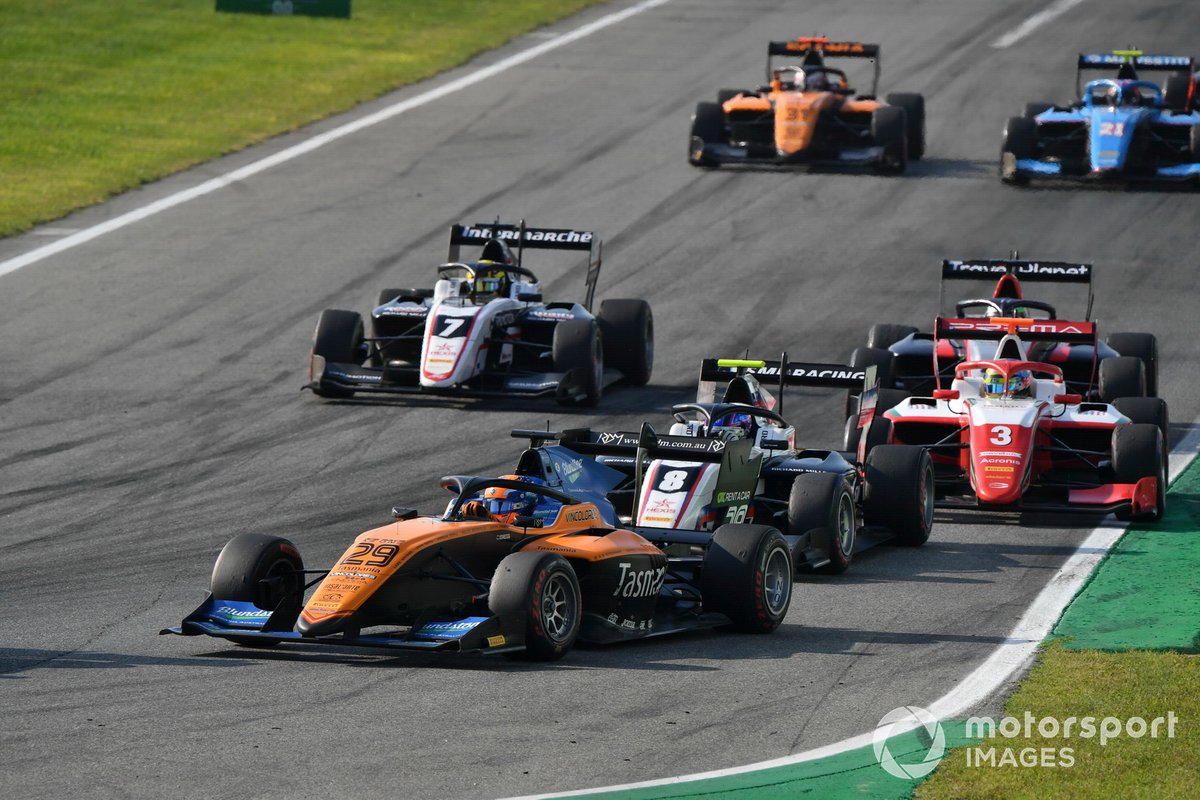 Alexander Peroni, Campos Racing, Alexander Smolvar, ART Grand Prix y Frederik Vesti, Prema Racing