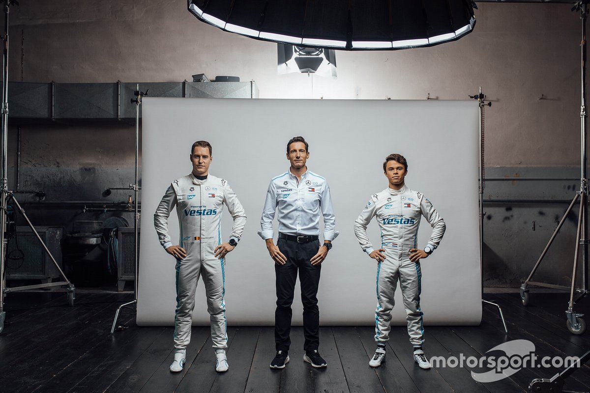 Stoffel Vandoorne, Ian James, Nyck De Vries, Mercedes-Benz EQ Formula E Team