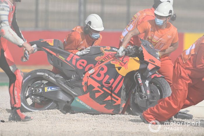 Caída de Brad Binder, Red Bull KTM Factory Racing