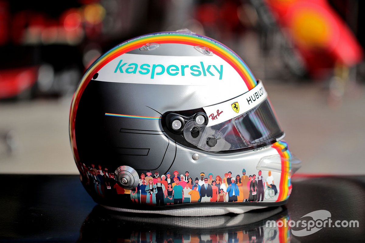 Casco de Sebastian Vettel, Ferrari