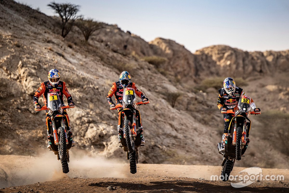 Toby Price, Sam Sunderland, Matthias Walkner, Red Bull KTM Factory Racing