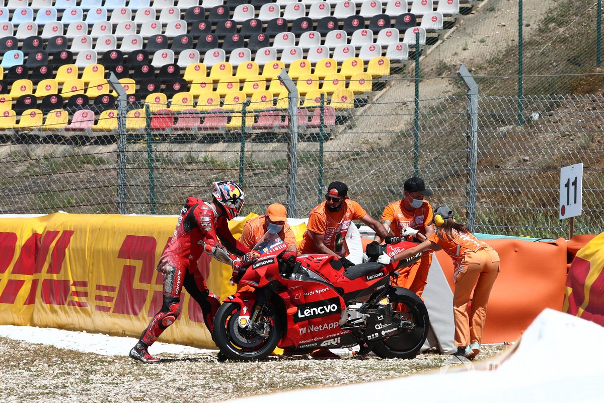 Jack Miller, Ducati Team crash