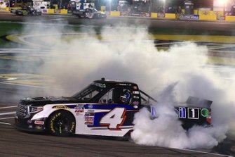 Race winner John Hunter Nemechek, Kyle Busch Motorsports, Toyota Tundra