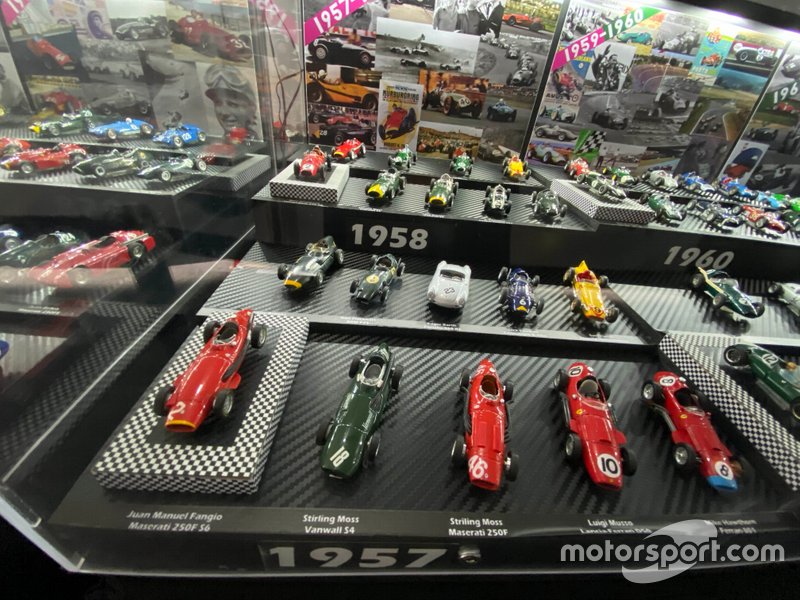 Colección de coches miniatura de F1