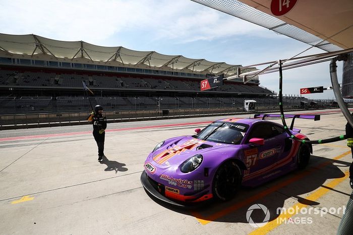 #57 Team Project 1 Porsche 911 RSR:  Ben Keating, Felipe Fraga, Jeroen Bleekemolen 