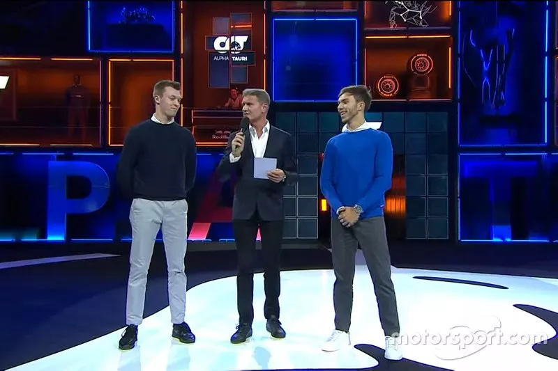 Daniil Kvyat, AlphaTauri, Pierre Gasly, AlphaTauri, David Coulthard