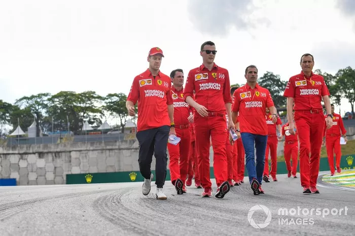 Sebastian Vettel, Ferrari in pista