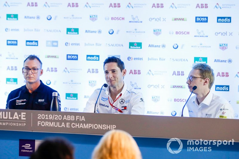 Pascal Zurlinden, Porsche Direttore di Factory Motorsport, Ian James, Team Principal, Mercedes-Benz EQ , Sylvain Filippi, Managing Director, Envision Virgin Racing