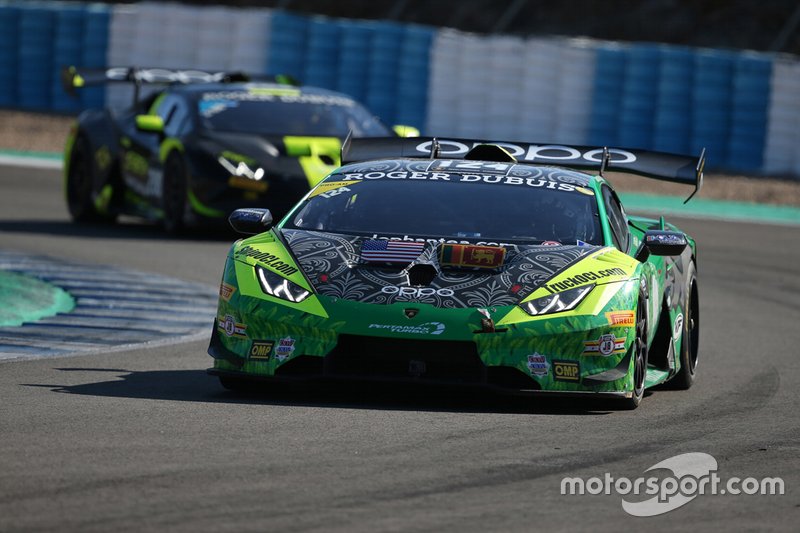 #124 Huracan Super Trofeo Evo, US RaceTronics: Patrick Liddy, Ron Atapattu