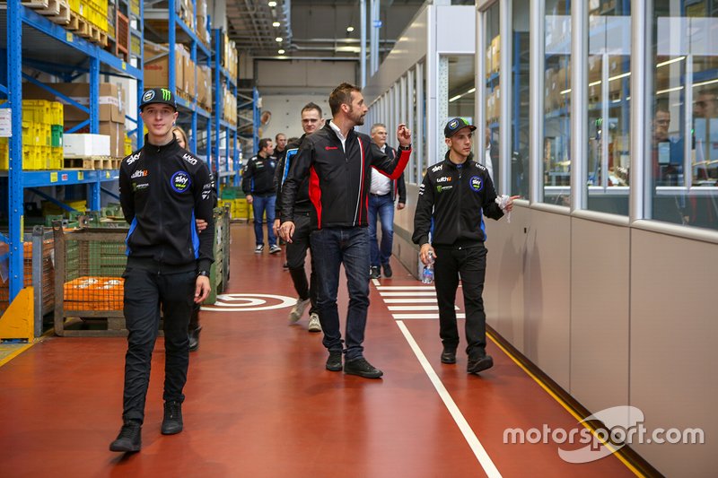 Visita di Andrea Migno e Celestino Vietti, Sky Racing Team VR46 presso la sede Brembo