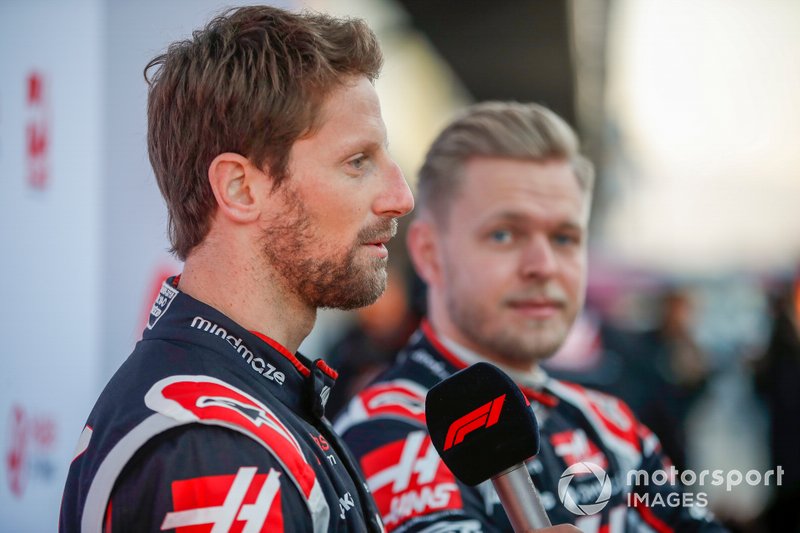 Гонщики Haas F1 Team Ромен Грожан и Кевин Магнуссен