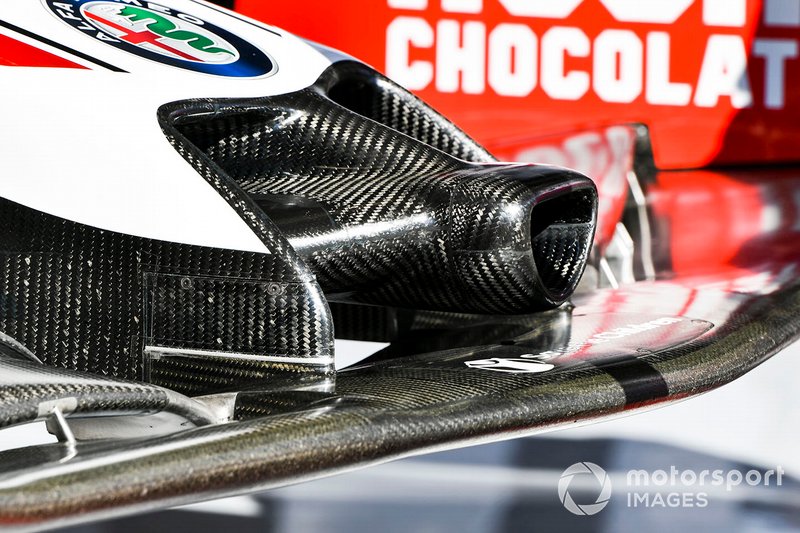 Front nose aero on Alfa Romeo Racing C39 