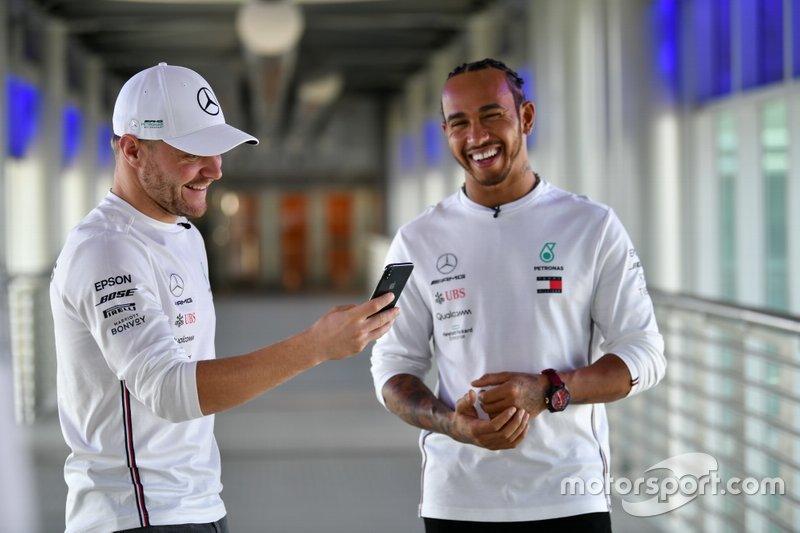 WM-Feier von Mercedes und Petronas
