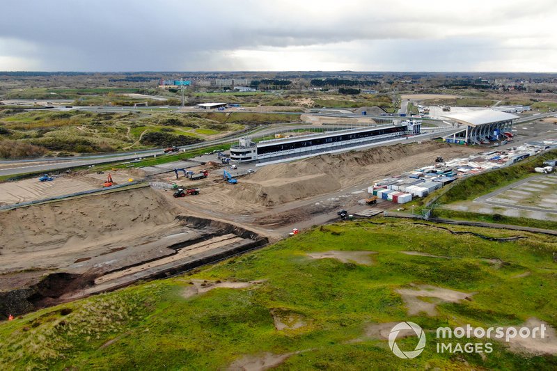 Les travaux sur le circuit de Zandvoort pour le Grand Prix des Pays-Bas