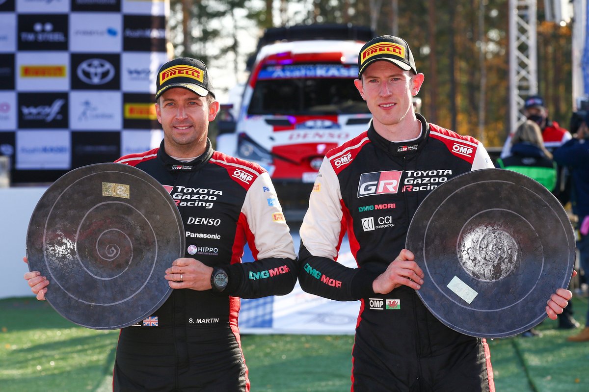 Les vainqueurs Elfyn Evans, Scott Martin, Toyota Gazoo Racing WRT Toyota Yaris WRC