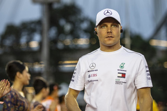 Valtteri Bottas, Mercedes AMG F1 on the drivers parade