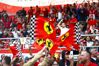 Ferrari fans go wild as the team locks out the front row in Qualifying
