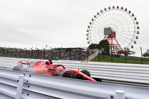 Sebastian Vettel, Ferrari SF71H locks up 