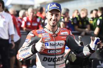 Pole sitter Andrea Dovizioso, Ducati Team