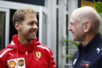 Sebastian Vettel, Ferrari e Adrian Newey, Red Bull Racing