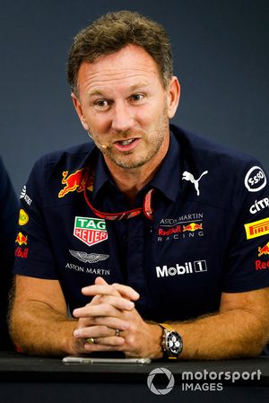 Christian Horner, Team Principal, Red Bull Racing, in the Team Principals Press Conference