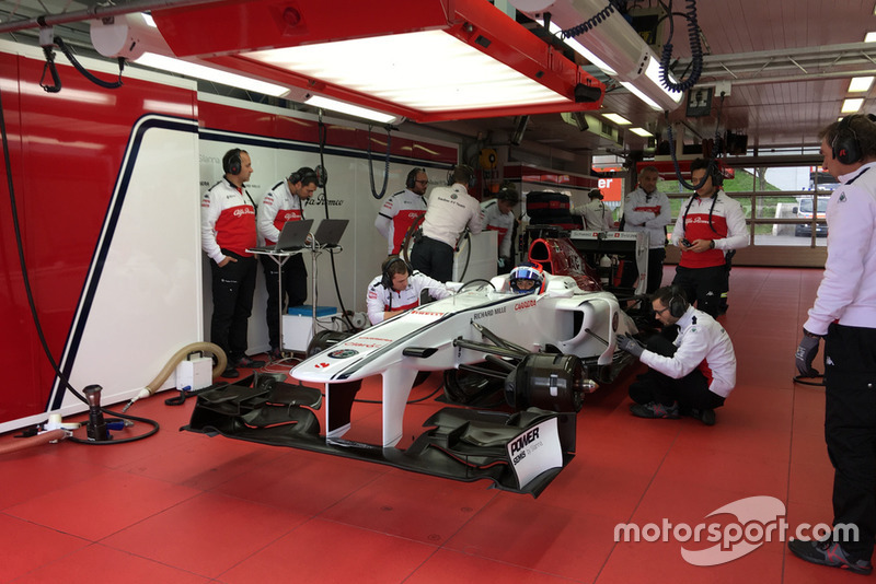 Colombian Racing Driver Tatiana Calderón at Formula 1 Sauber Testing