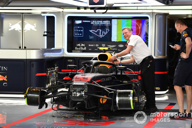 Red Bull Racing RB14 in the garage