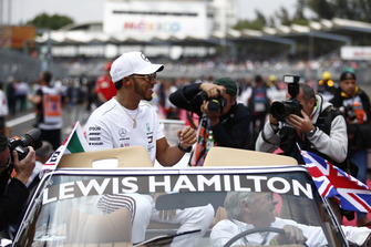 Lewis Hamilton, Mercedes AMG F1 on the drivers parade
