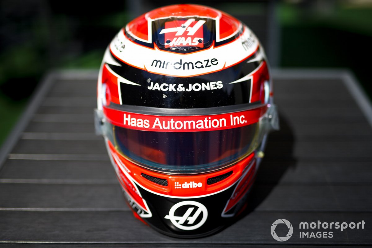 Casque de Kevin Magnussen, Haas F1