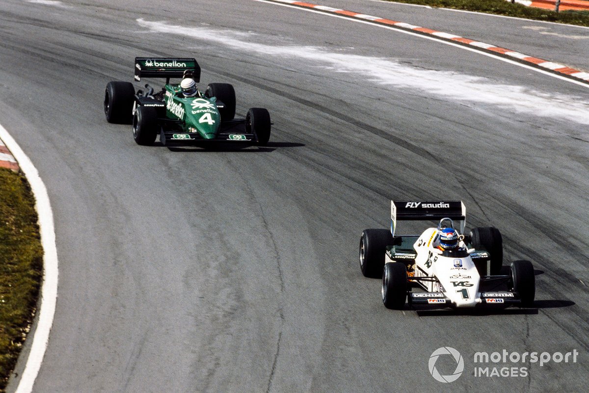 Keke Rosberg, Williams FW08C Ford, Danny Sullivan, Tyrrell 011 Ford