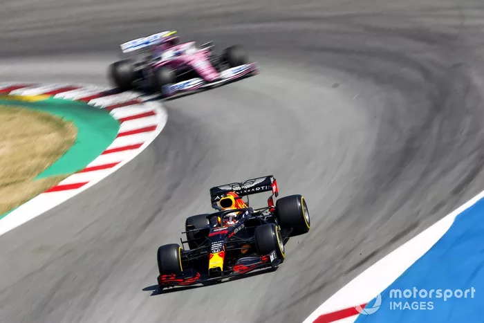 Max Verstappen, Red Bull Racing RB16, Lance Stroll, Racing Point RP20