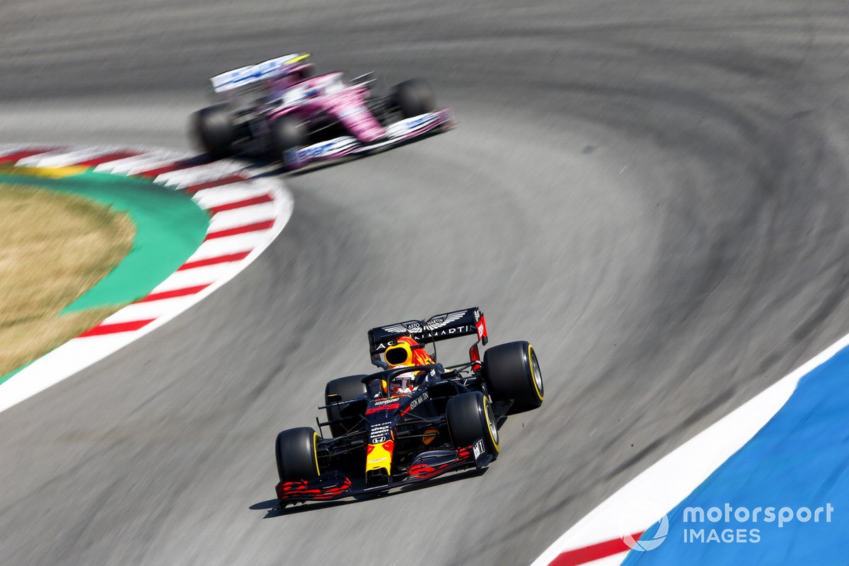Max Verstappen, Red Bull Racing RB16, Lance Stroll, Racing Point RP20