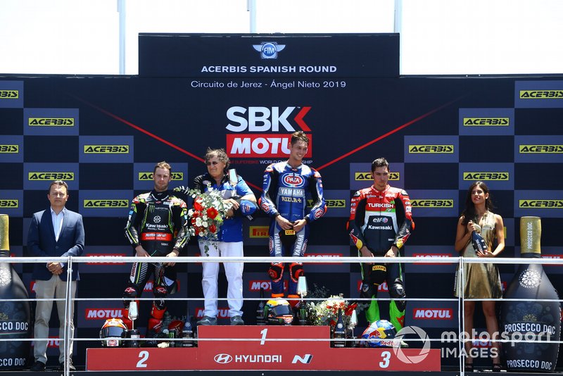Jonathan Rea, Kawasaki Racing, Michael van der Mark, Pata Yamaha, Toprak Razgatlioglu, Turkish Puccetti Racing