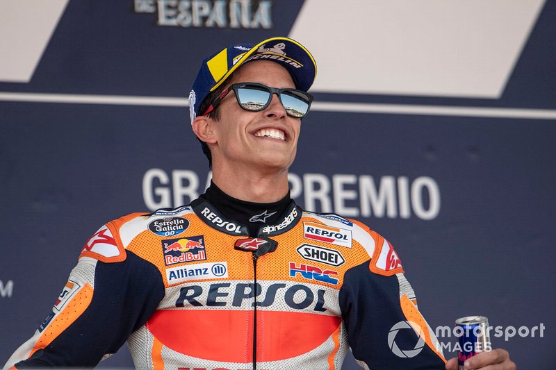 Podium : le vainqueur Marc Marquez, Repsol Honda Team