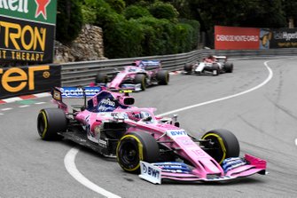 Lance Stroll, Racing Point RP19, Sergio Perez, Racing Point RP19