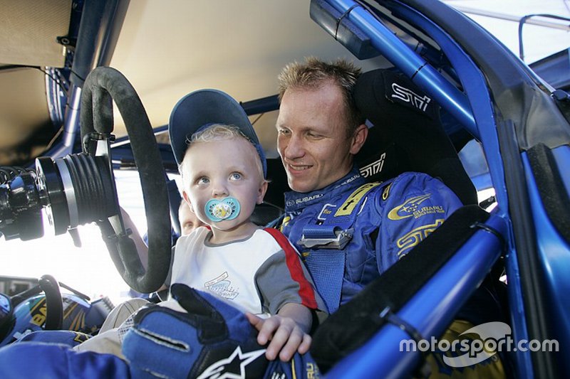 Petter Solberg con il figlio Oliver Solberg
