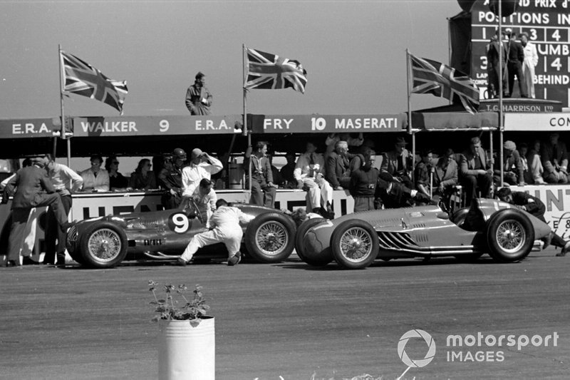 Peter Walker/Tony Rolt, ERA E-Type, and Eugène Martin, Lago-Talbot T26C-DA