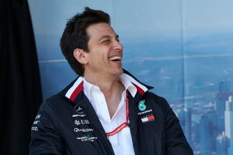 Toto Wolff, Executive Director (Business), Mercedes AMG, op het podium