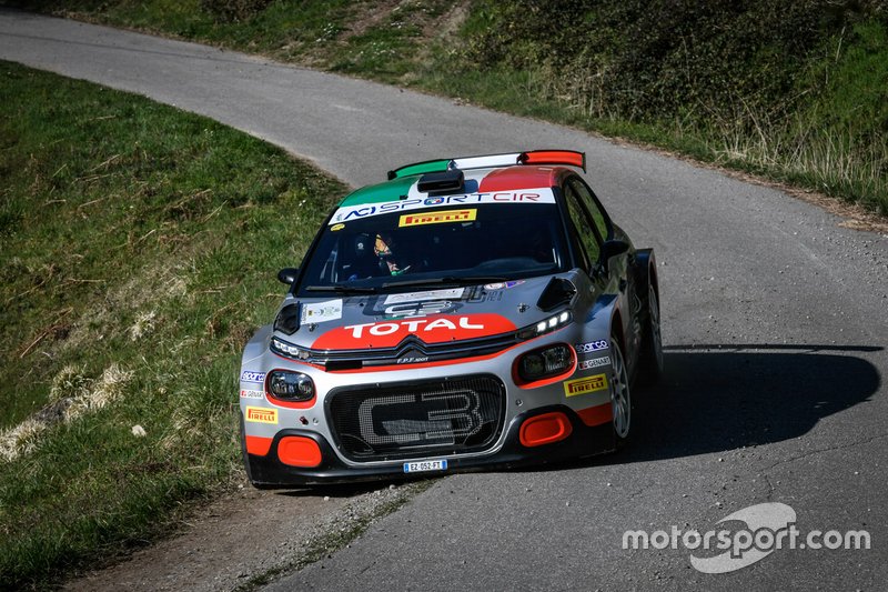 Luca Rossetti, Eleonora Mori, Citroen C3 R5 #7, FPF Sport